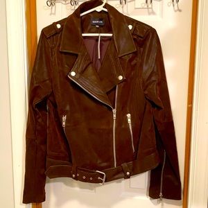 Sugar+Lips brand. Size L. Brown Faux.